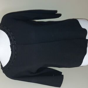 Ann Taylor LOFT Black Wool Blend Sweater